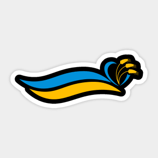 Ukraine heart Sticker